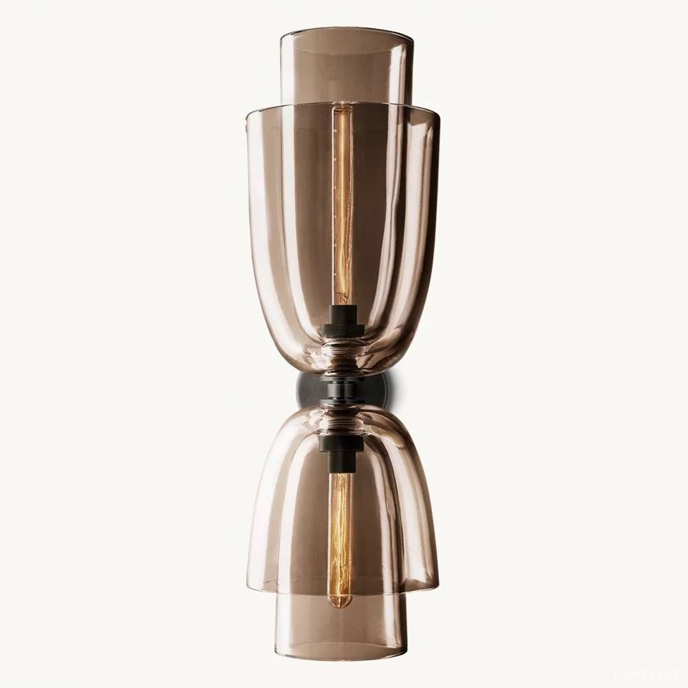 Blom Layered Glass Grand Flute Wall Sconce