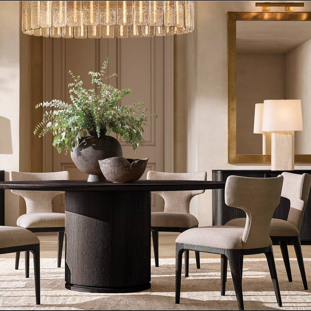 Calamette Striated Glass Round Chandelier 48"