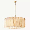 Calamette Striated Onyx Round Chandelier 36"