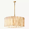 Calamette Striated Onyx Round Chandelier 36"