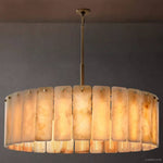 Calamette Striated Onyx Round Chandelier 48"