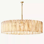 Calamette Striated Onyx Round Chandelier 60"