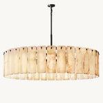 Calamette Striated Onyx Round Chandelier 60"