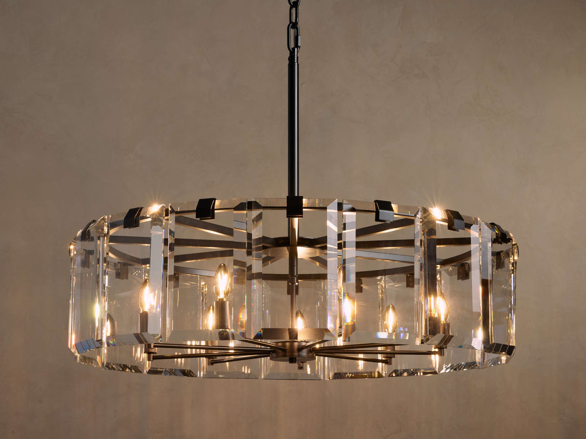 Amaya Delicate Crystal Round Chandelier