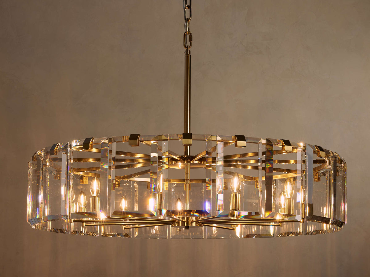 Amaya Delicate Crystal Round Chandelier