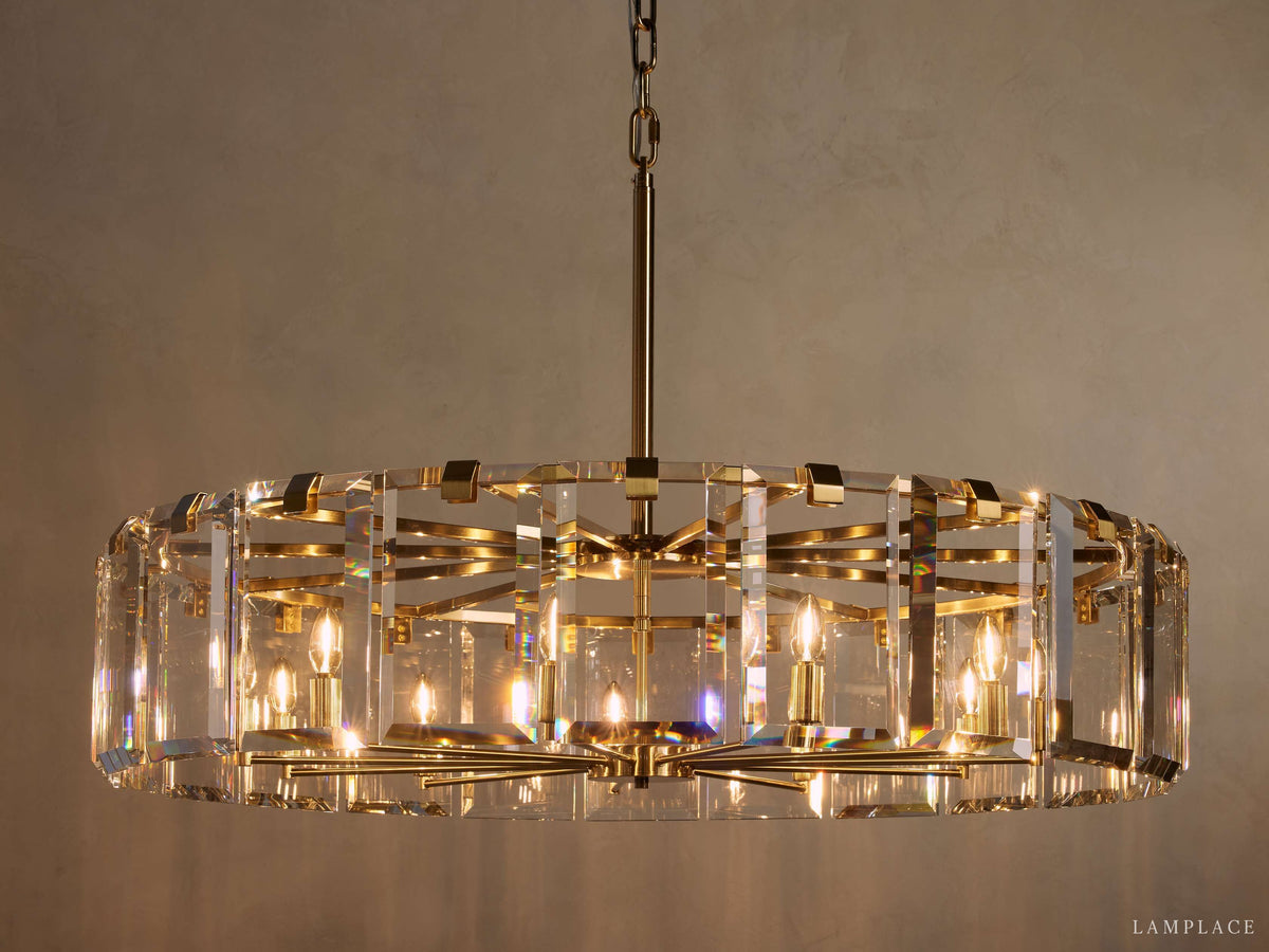 Amaya Delicate Crystal Round Chandelier