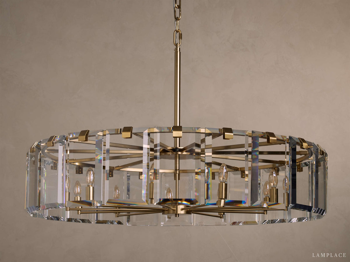 Amaya Delicate Crystal Round Chandelier