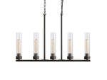 Andreas Modern Glass Linear Chandelier