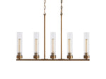 Andreas Modern Glass Linear Chandelier