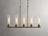 Andreas Modern Glass Linear Chandelier