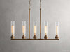 Andreas Modern Glass Linear Chandelier