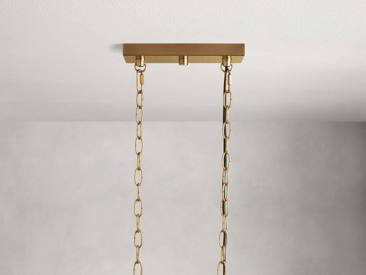 Andreas Modern Glass Linear Chandelier