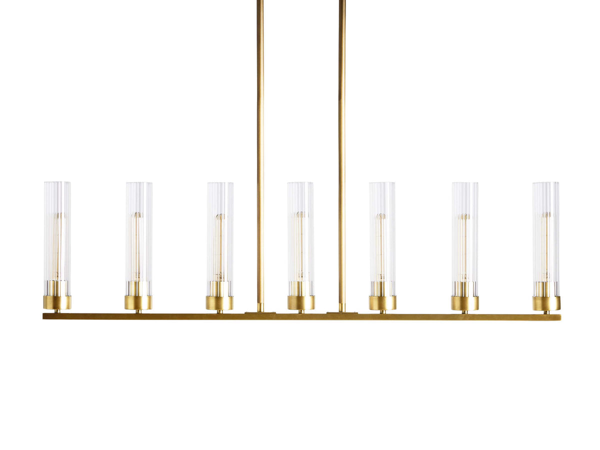 Andreas Modern Glass Linear Chandelier