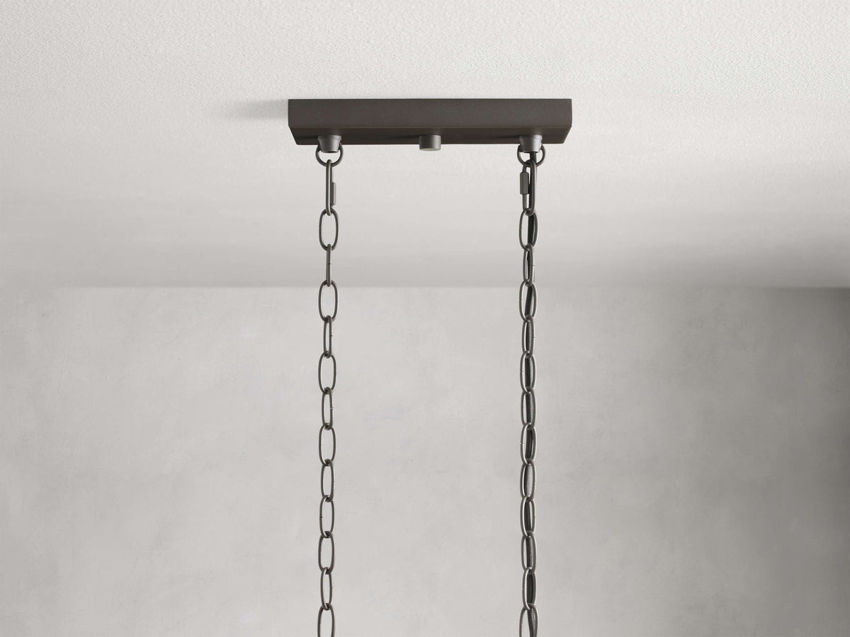 Andreas Modern Glass Linear Chandelier