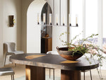 Andreas Modern Glass Linear Chandelier