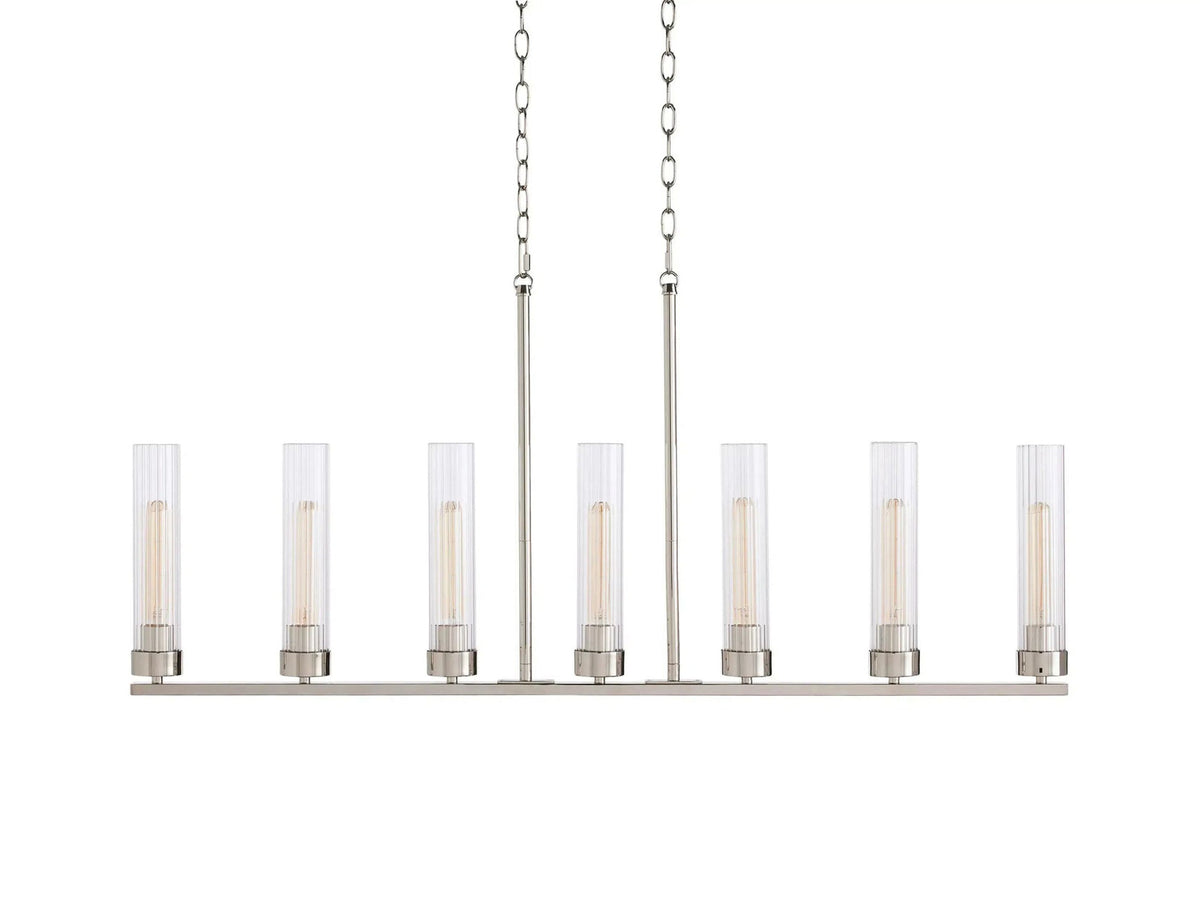 Andreas Modern Glass Linear Chandelier