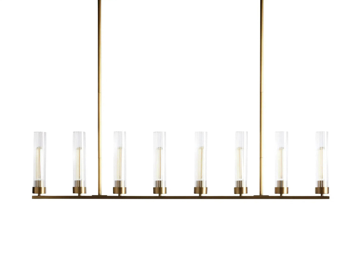 Andreas Modern Glass Linear Chandelier