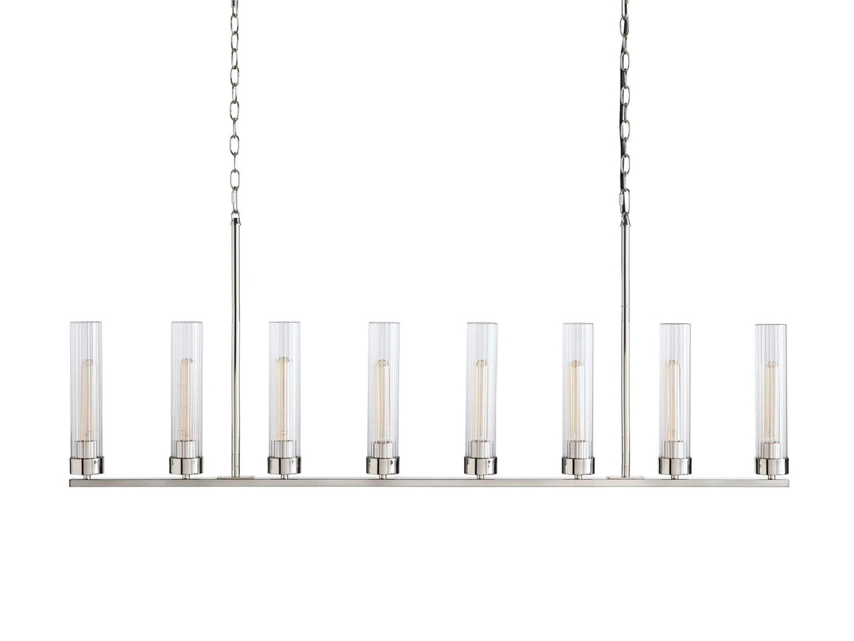 Andreas Modern Glass Linear Chandelier