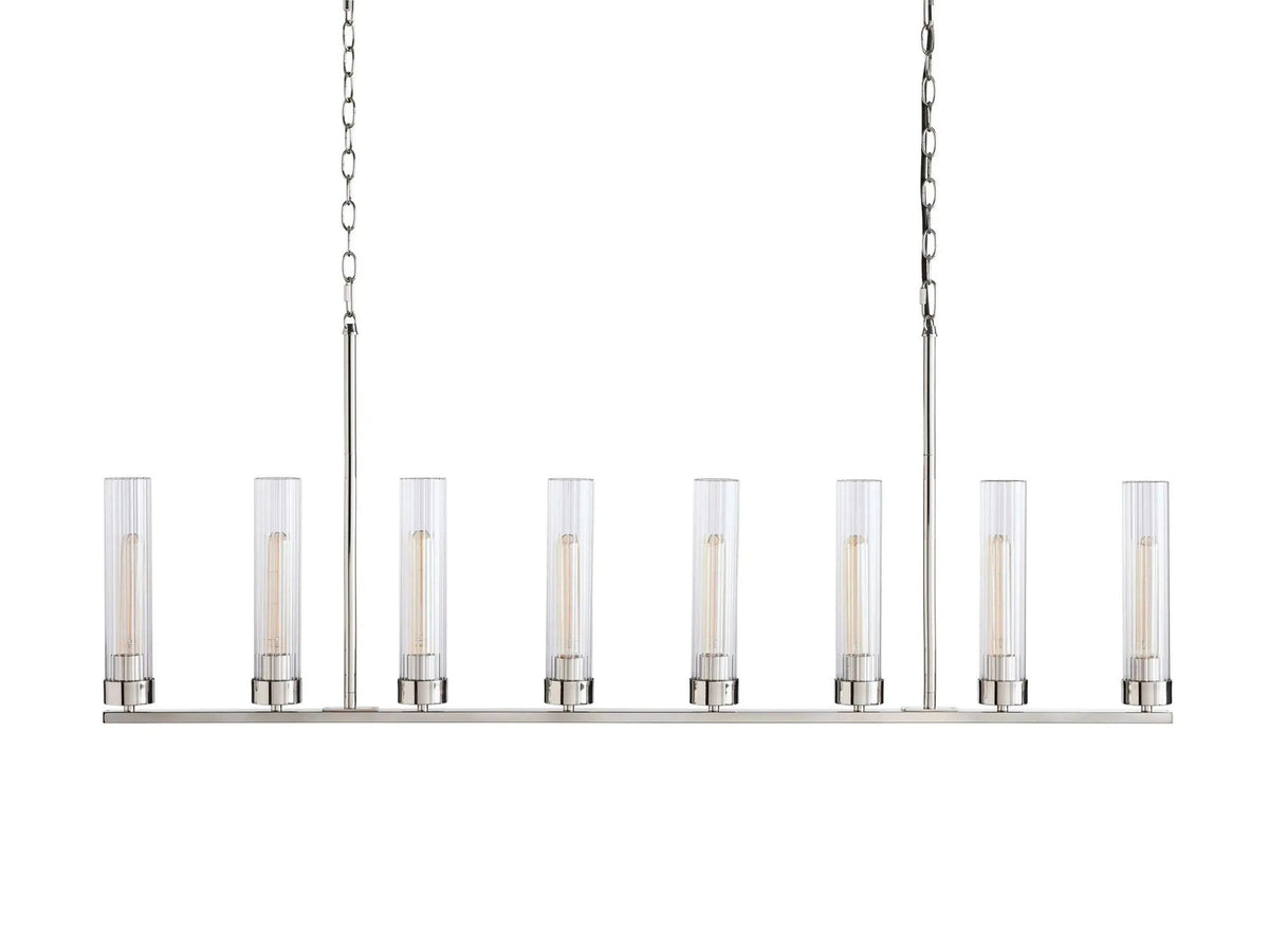 Andreas Modern Glass Linear Chandelier
