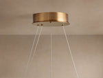Halima Alabaster Veined Halo Chandelier
