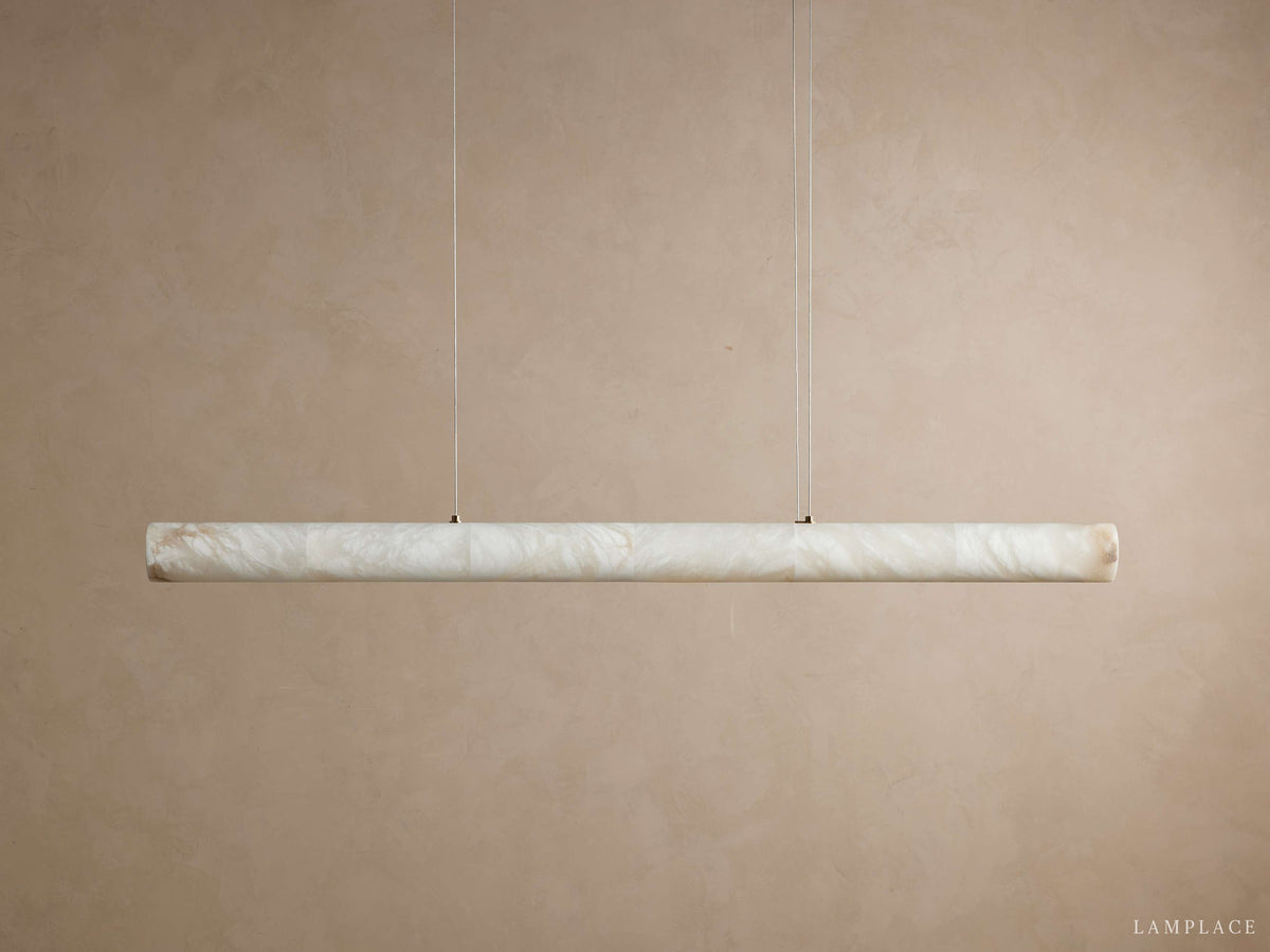 Halima Alabaster Veined Linear Chandelier