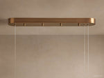 Halima Alabaster Veined Linear Chandelier