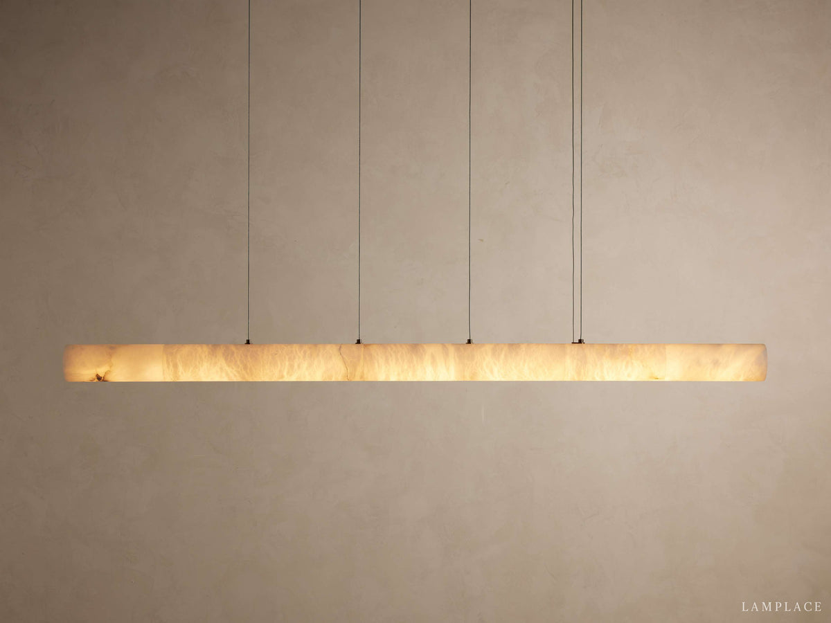 Halima Alabaster Veined Linear Chandelier