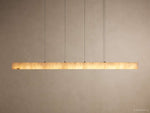 Halima Alabaster Veined Linear Chandelier