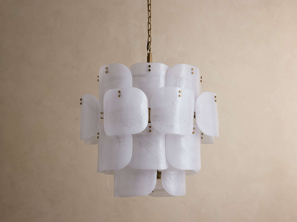 Blaire Molten Glass Round Chandelier