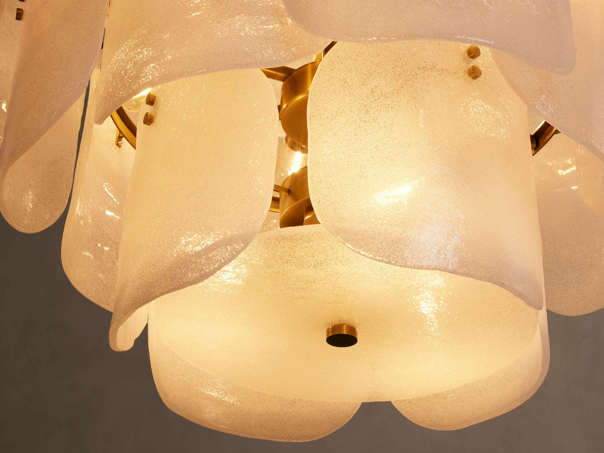Blaire Molten Glass Round Chandelier
