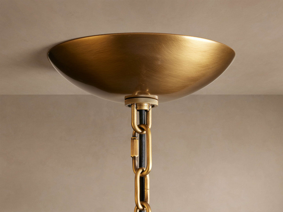 Blaire Molten Glass Round Chandelier