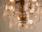 Blaire Molten Glass Round Chandelier