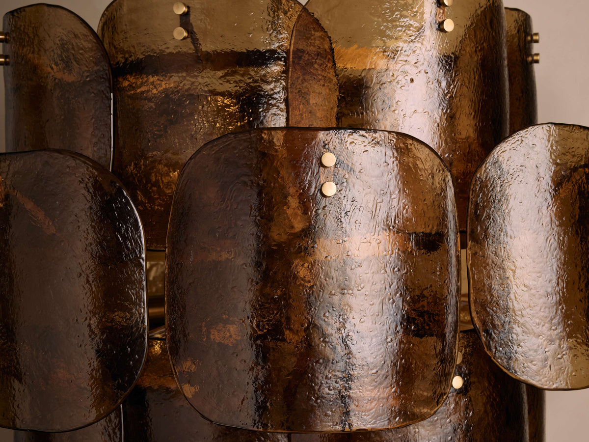 Blaire Molten Glass Round Chandelier