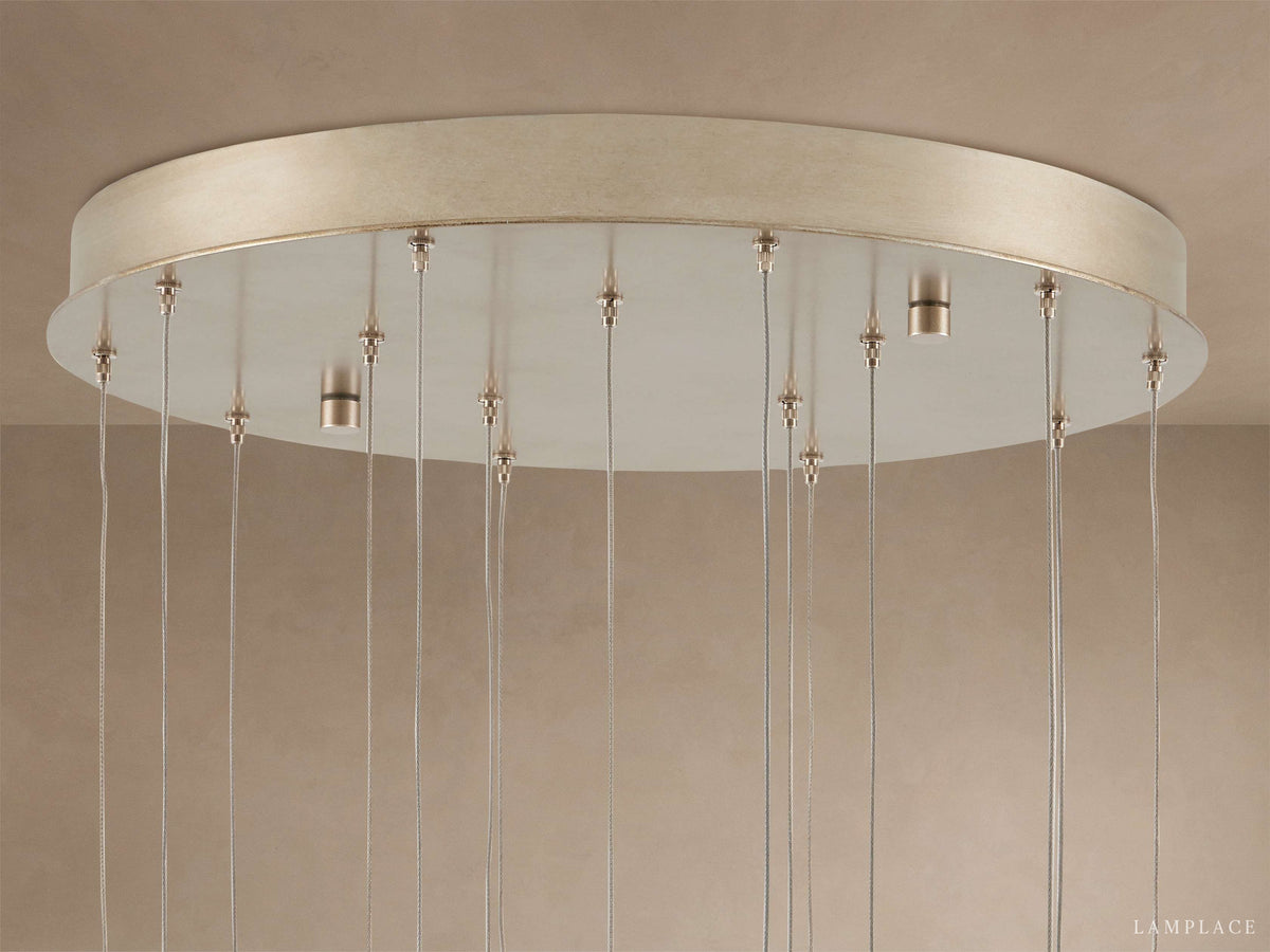 Edda Teardrop Cascade Round Chandelier