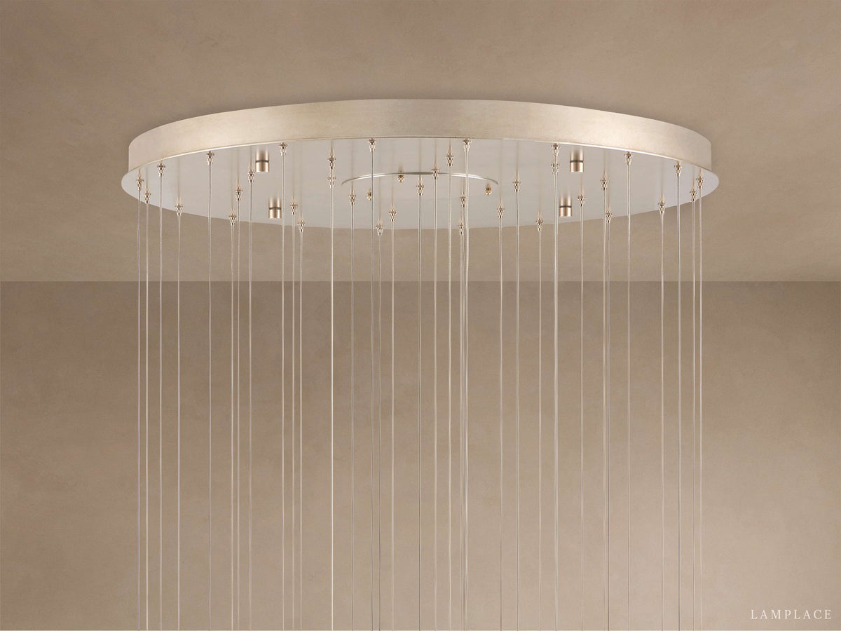 Edda Teardrop Cascade Round Chandelier