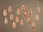 Edda Teardrop Cascade Linear Chandelier