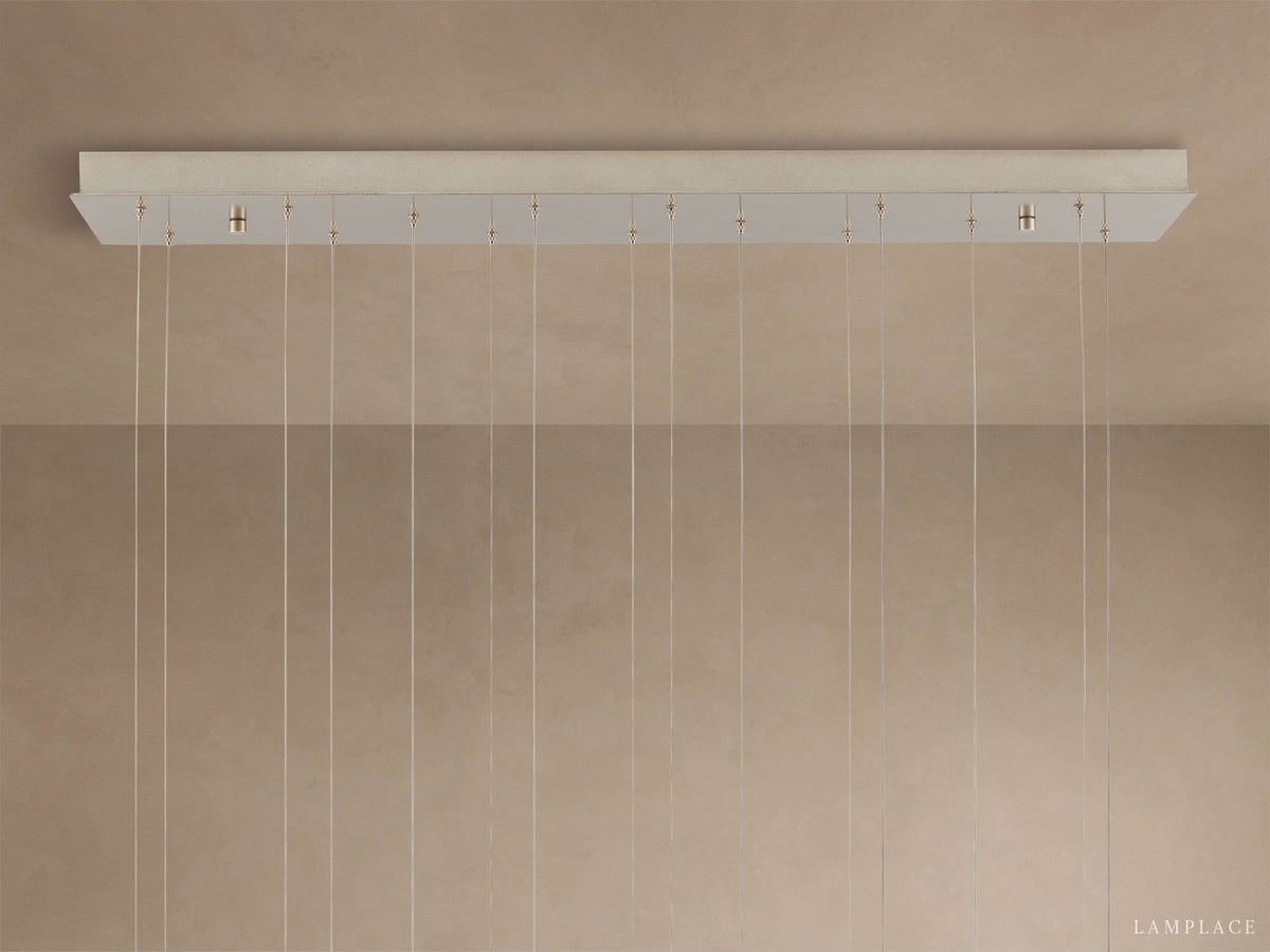 Edda Teardrop Cascade Linear Chandelier