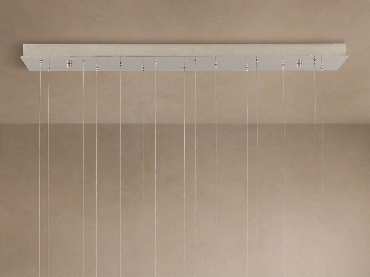 Edda Teardrop Cascade Linear Chandelier