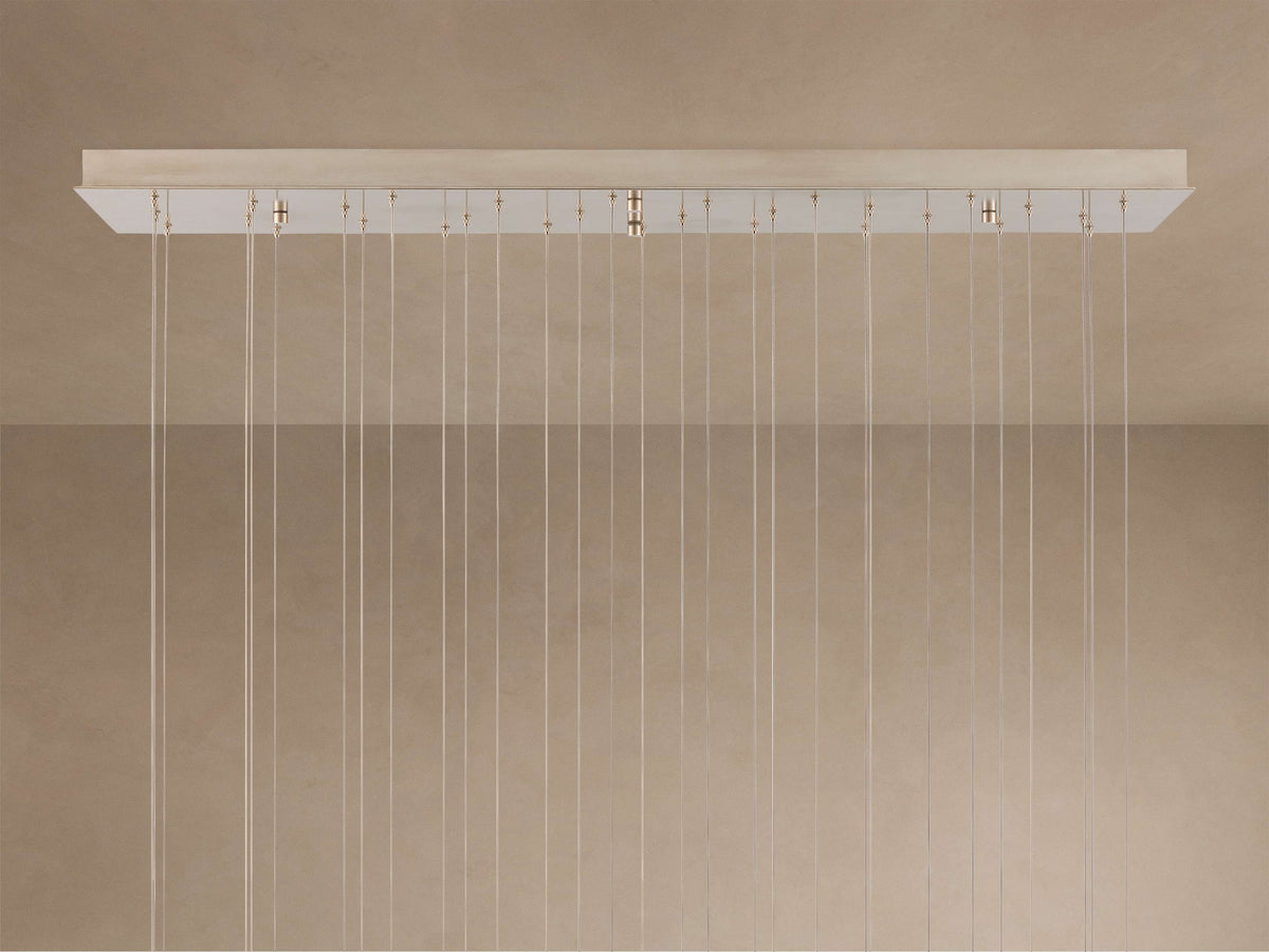 Edda Teardrop Cascade Linear Chandelier