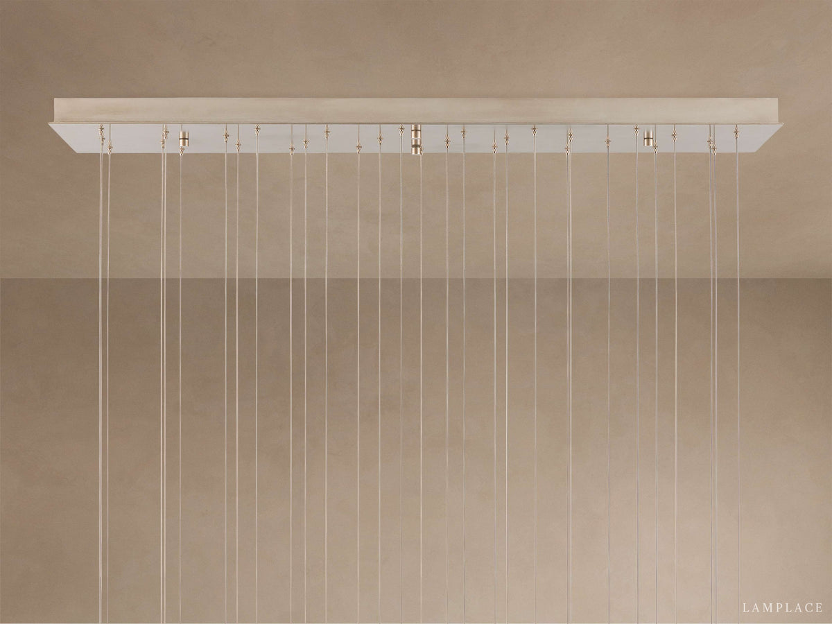 Edda Teardrop Cascade Linear Chandelier