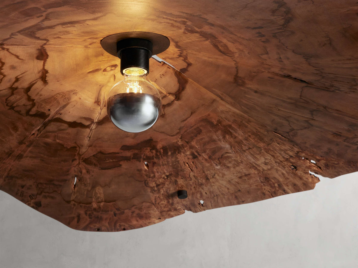 Arruga Natural Wood Dome Chandelier