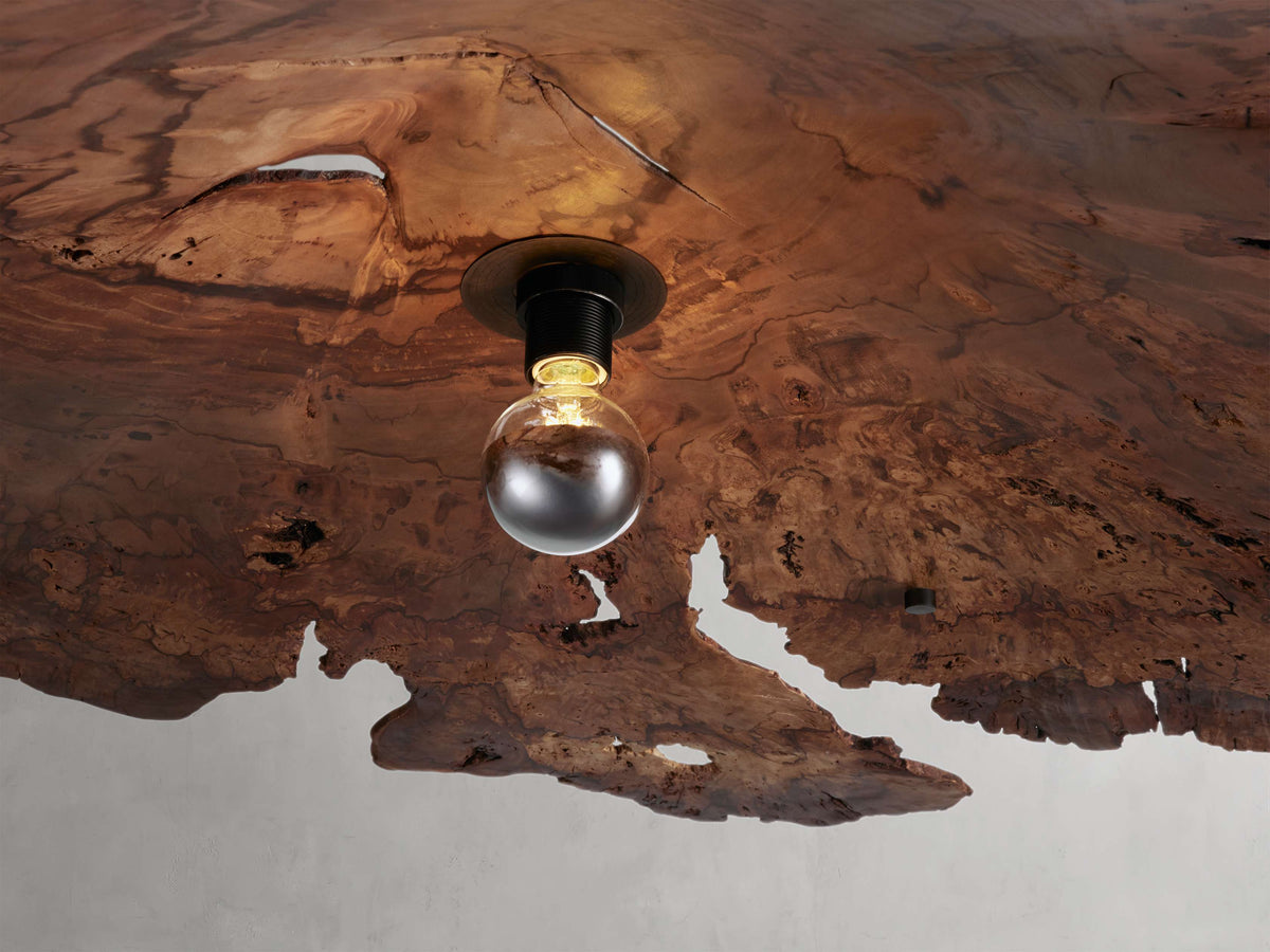 Arruga Natural Wood Dome Chandelier