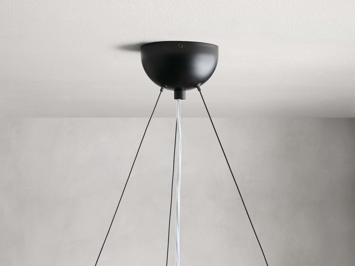 Arruga Natural Wood Dome Chandelier