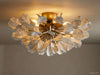 Lunaria Ceramic Leaf Flush Mount