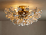 Lunaria Ceramic Leaf Flush Mount