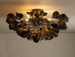 Lunaria Ceramic Leaf Flush Mount