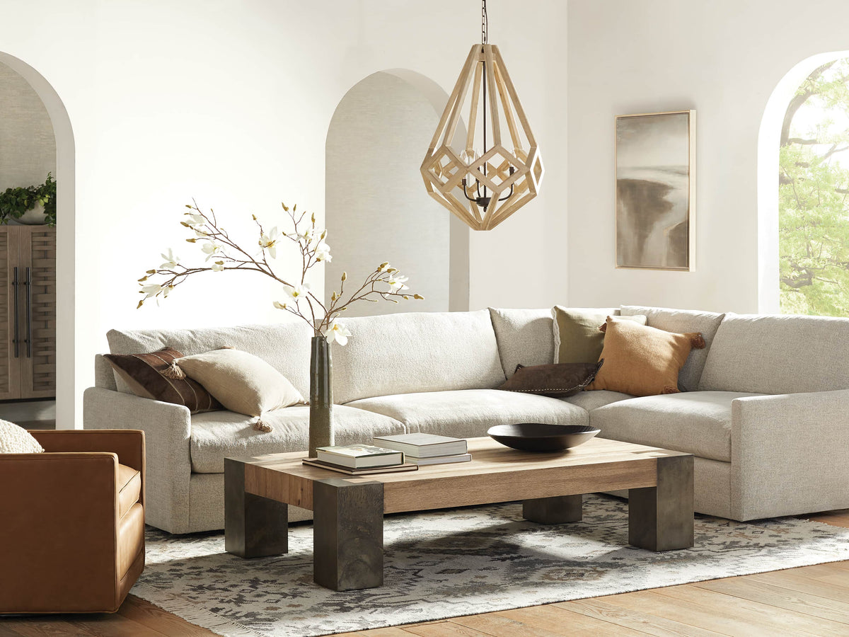 Wooden Prism Natural Frame Chandelier