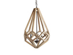 Wooden Prism Natural Frame Chandelier