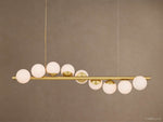 Kinney Sphere Flow Linear Chandelier