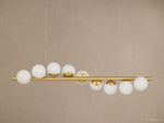 Kinney Sphere Flow Linear Chandelier